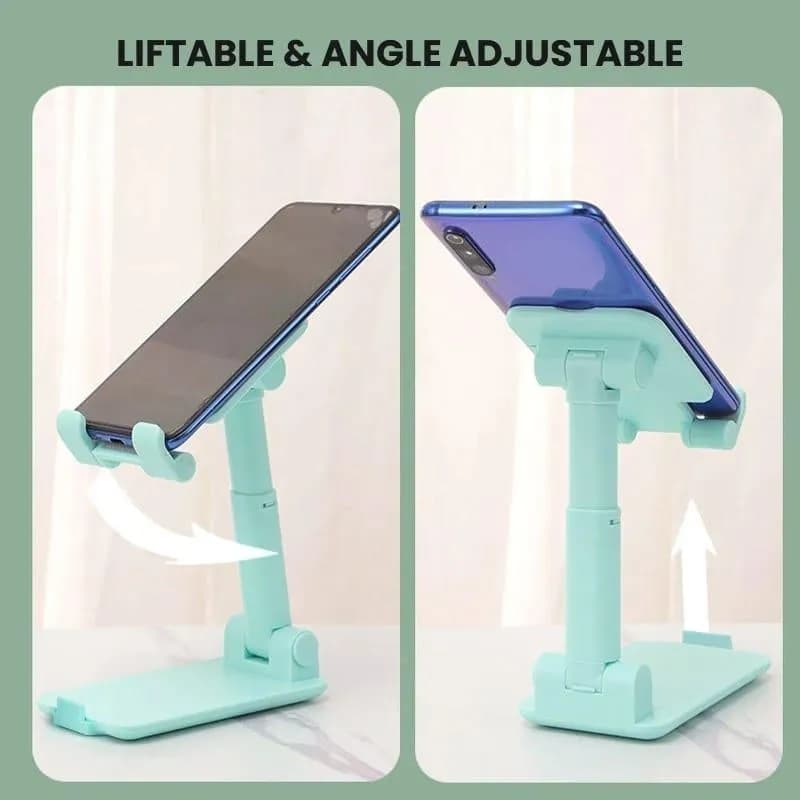 Universal Mobile Tablet Stand Black Adjustable Height