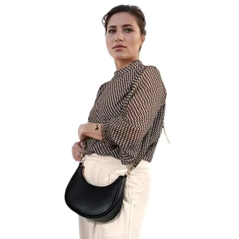 Women's PU Leather Plain Shoulder Bag