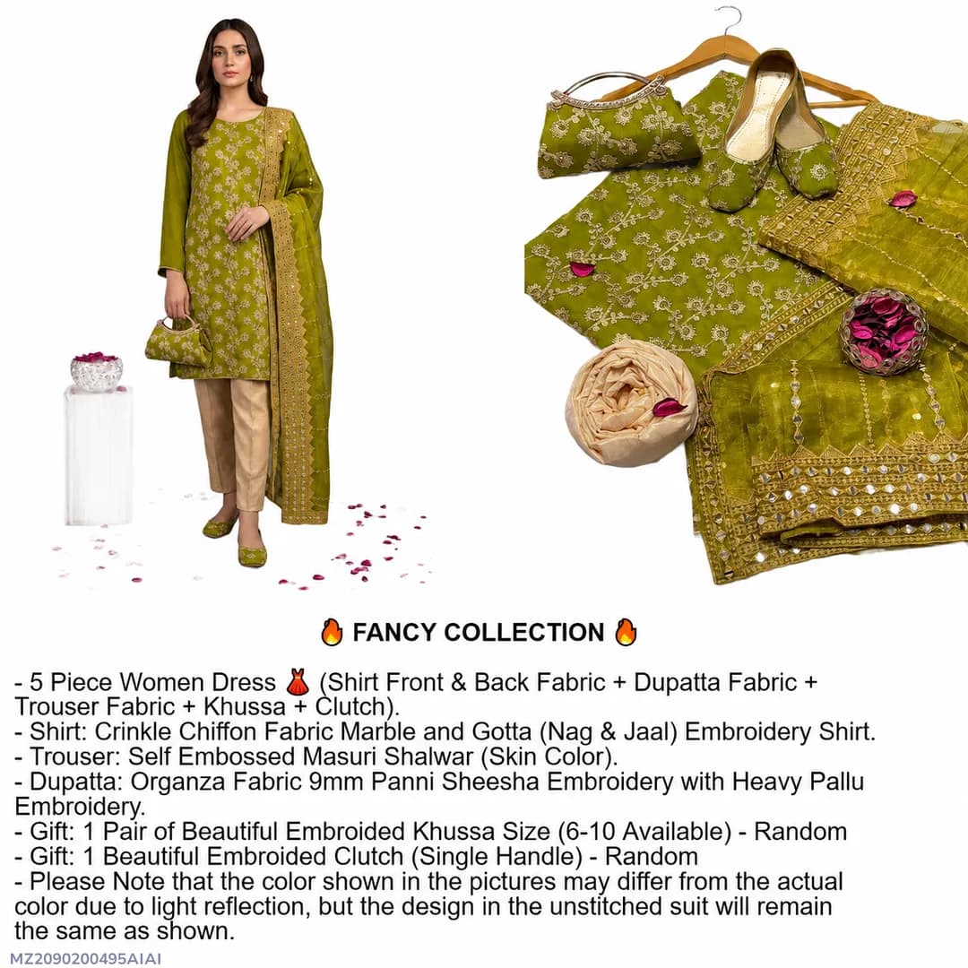 Fantasy Collection Embroidered Khussa Suit for Women
