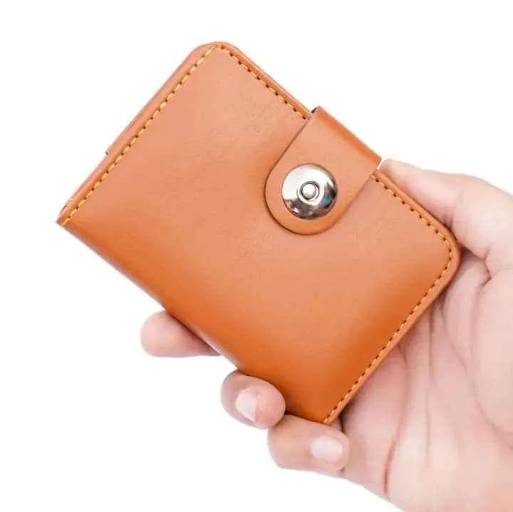 Boy's Leather Wallet Black Mustard Brown Formal