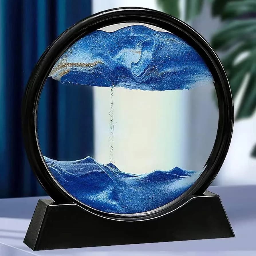 3D Moving Sand Art Decorative Piece for Home Office Bedroom