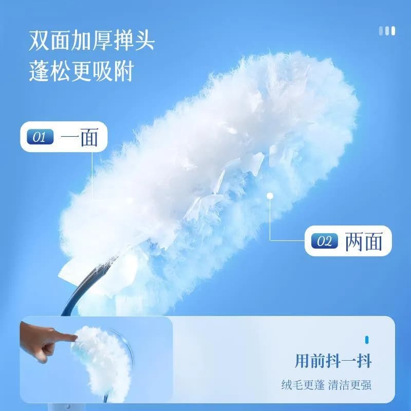 360-Degree Rotating Dusting Brush Dual Sided Thick Head