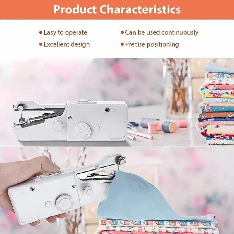 Handheld Sewing Machine 4AA Batteries Lightweight Compact