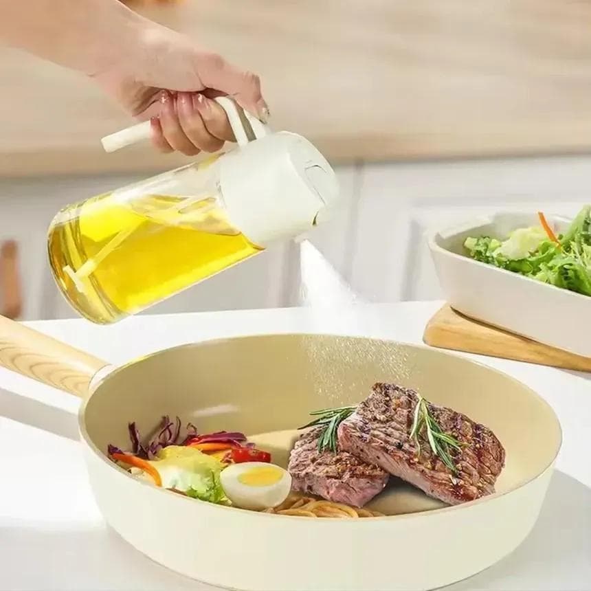 Multicolor Glass Oil Bottle with Sliding Handle