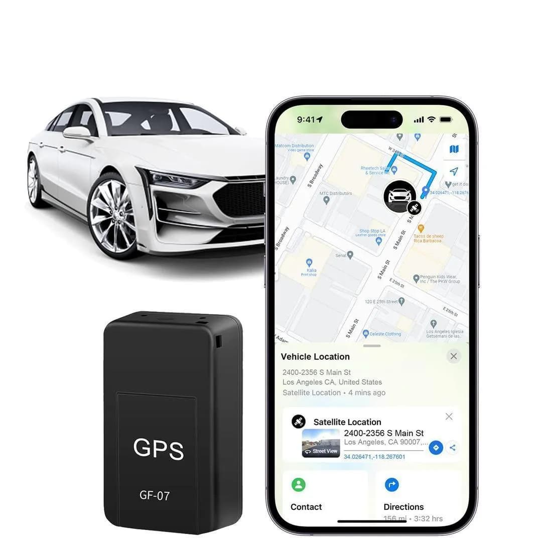 GPS Tracker GF-07 Black ABS Plastic