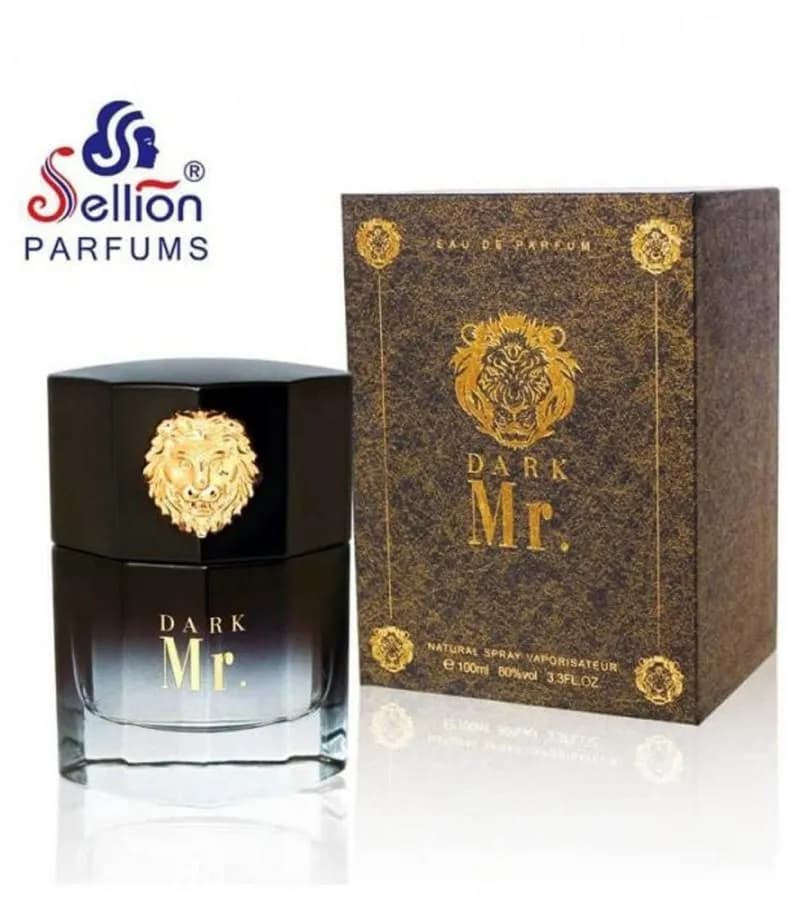 Sellion Mr Dark Perfume 100ml Maroon Gold Bottle