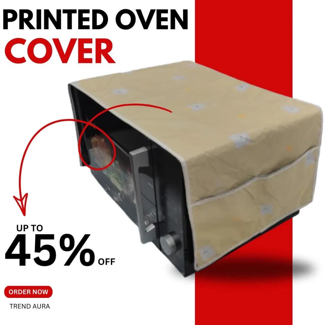 Waterproof Printed Microwave Cover Yellow 40x14"