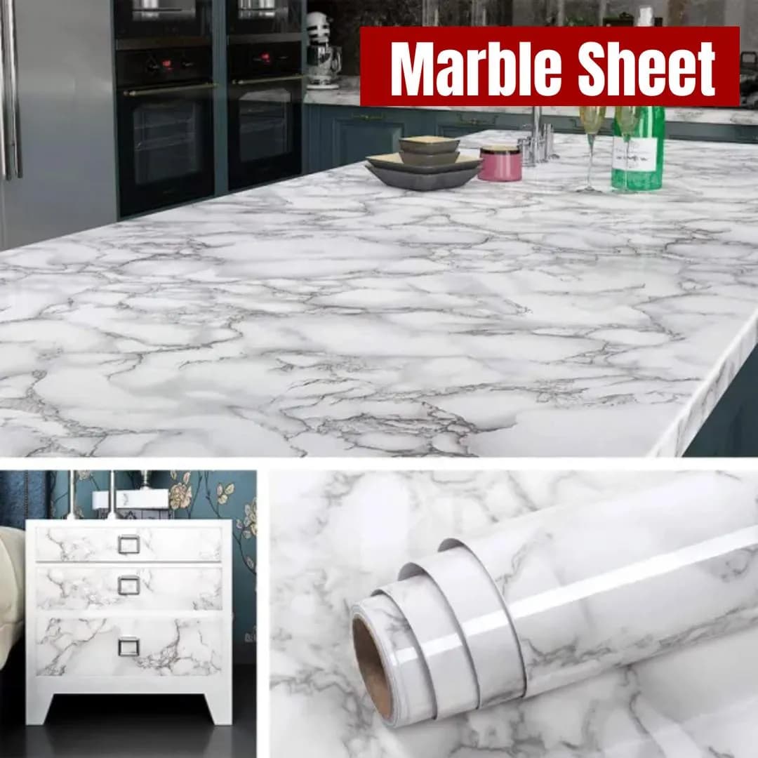 Black Marble Sheet for Kitchen Walls & Countertops