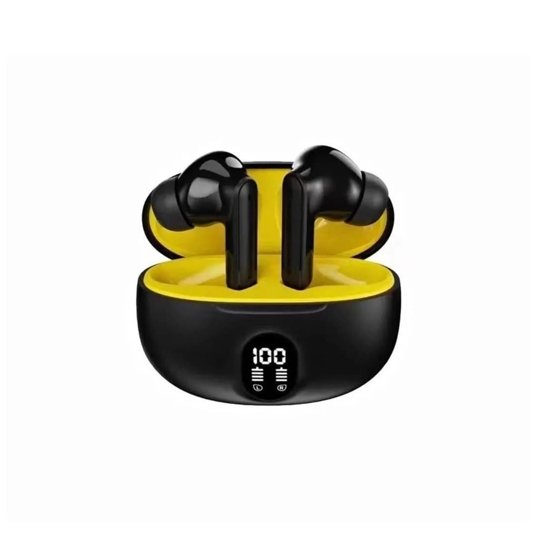 385 Earbuds ANC Black Yellow Bluetooth 5.3