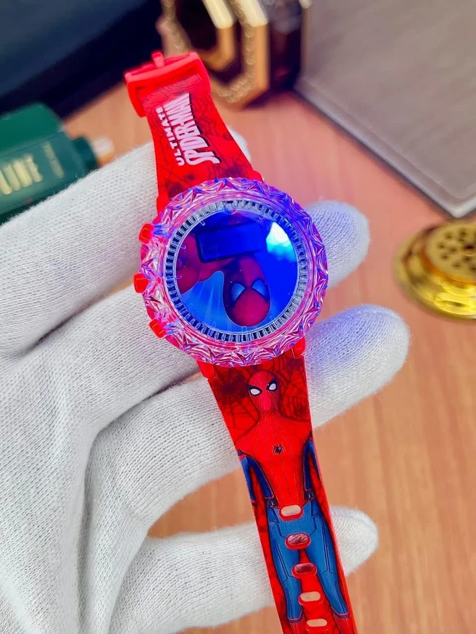Boys Digital Printed Watch Red Blue 3-5Yr