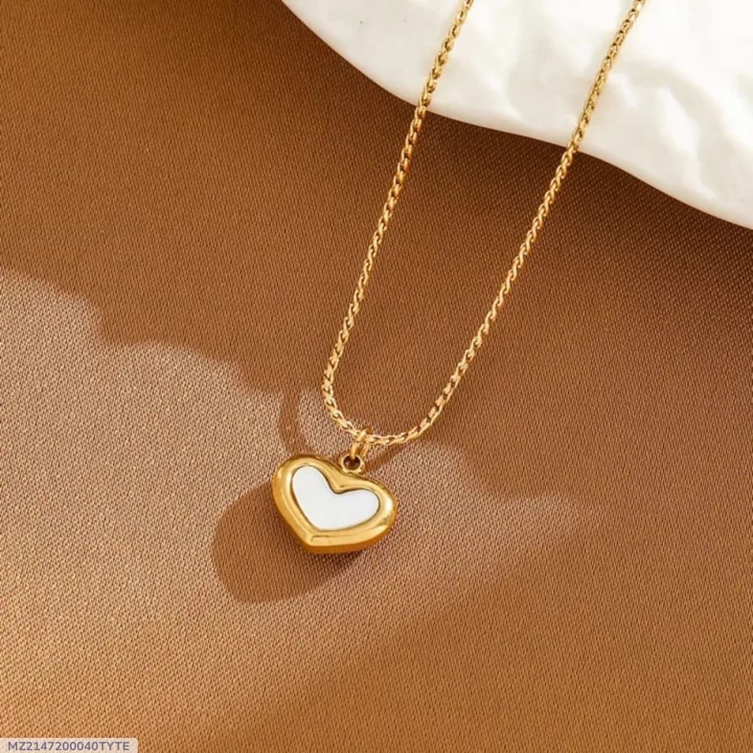 Gold Plated Heart Pendant Necklace for Women