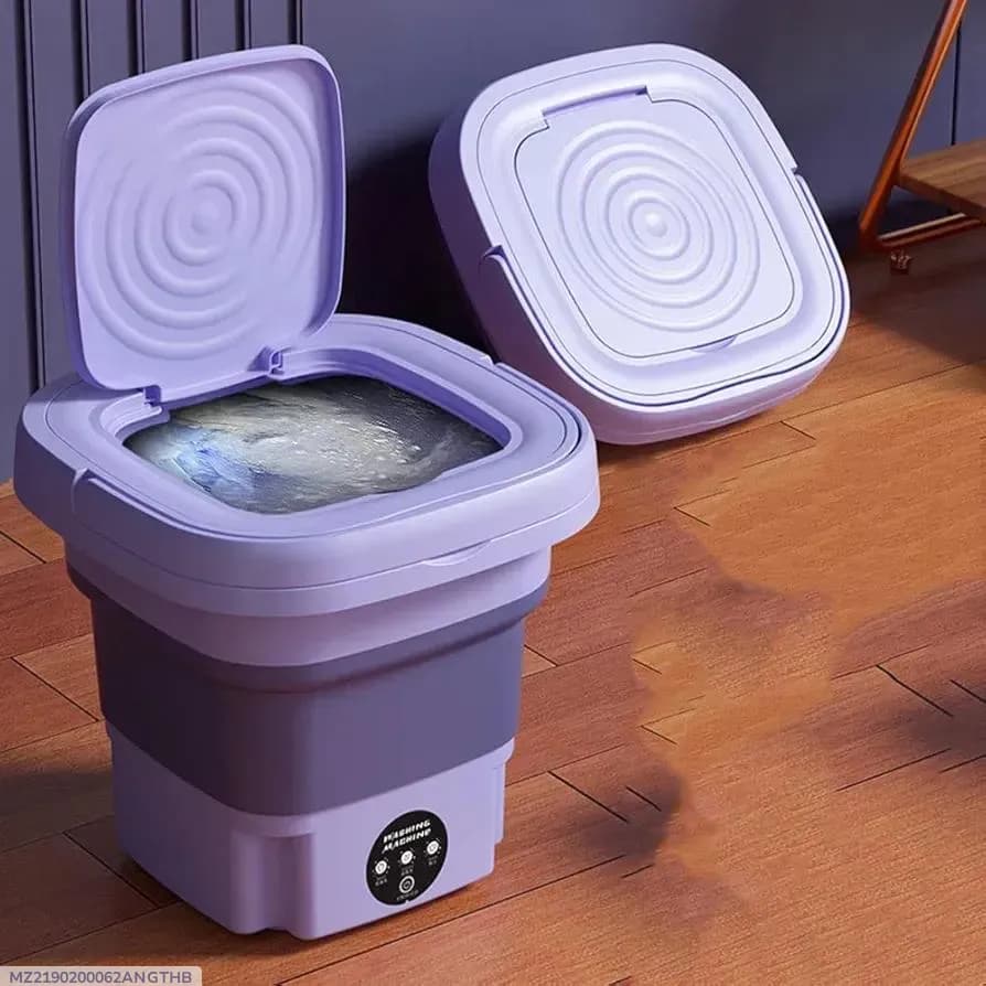 Portable Mini Washing Machine Purple Rechargeable ABS