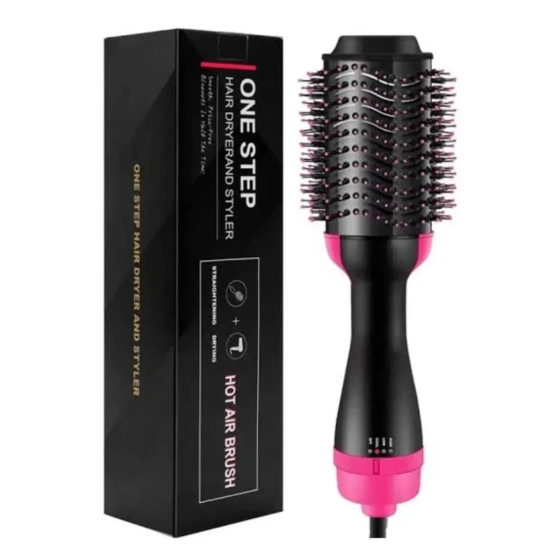 Fast Hair Dryer Brush with Ceramic Coating & LED Control
