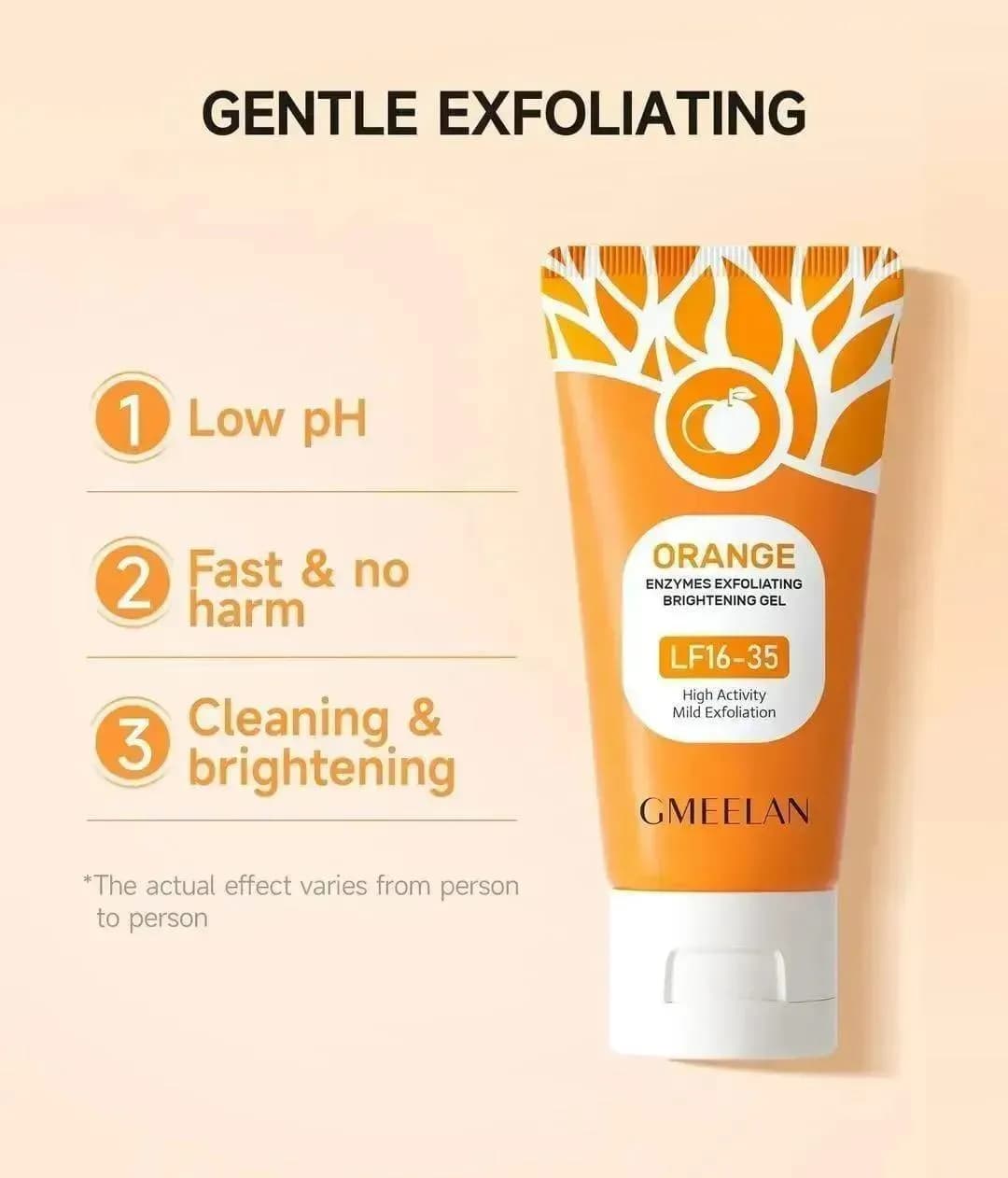 Orange Enzyme Gel Scrub for Brightening & Exfoliation
