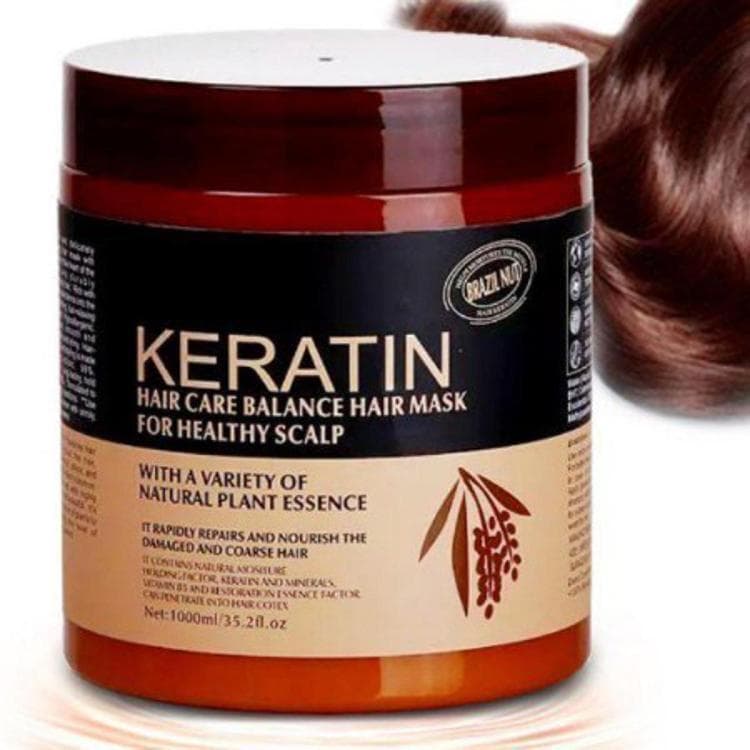Keratin & Collagen Hair Mask Pack of 2 for All Hair Types