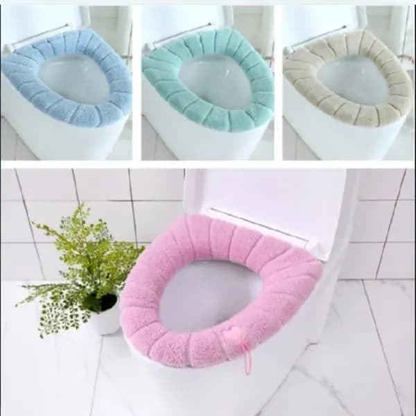 Multicolor Jersey Toilet Seat Covers for 1 Seater