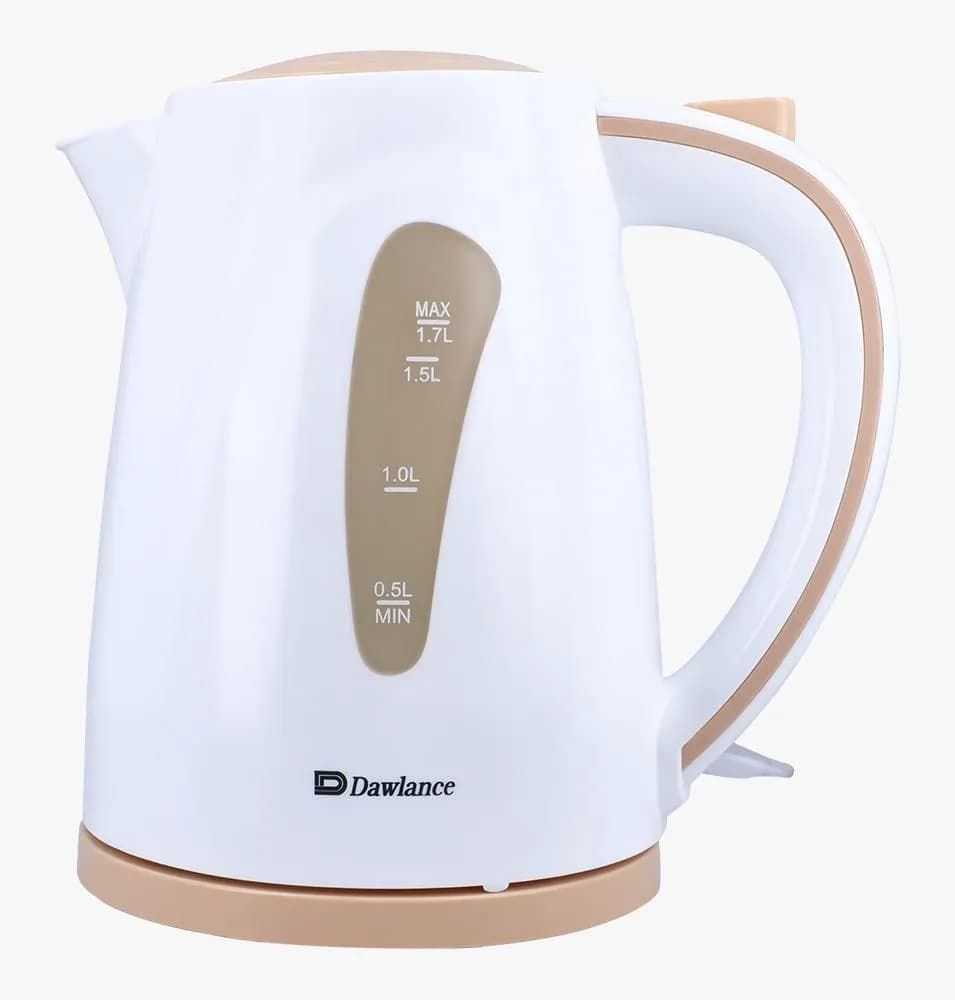 Electric Kettle White Beige 1.7L Auto Shut Off