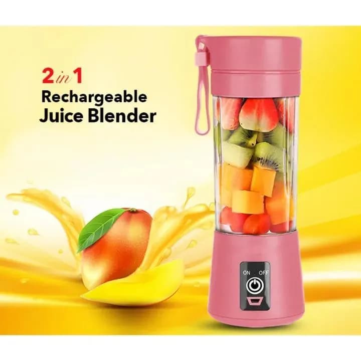 Portable Rechargeable Juicer Blender Pink USB