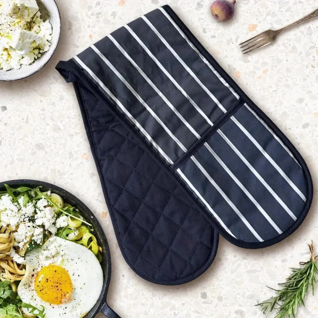 1 Pc Cotton Quilted Oven Mitts & Pot Holders