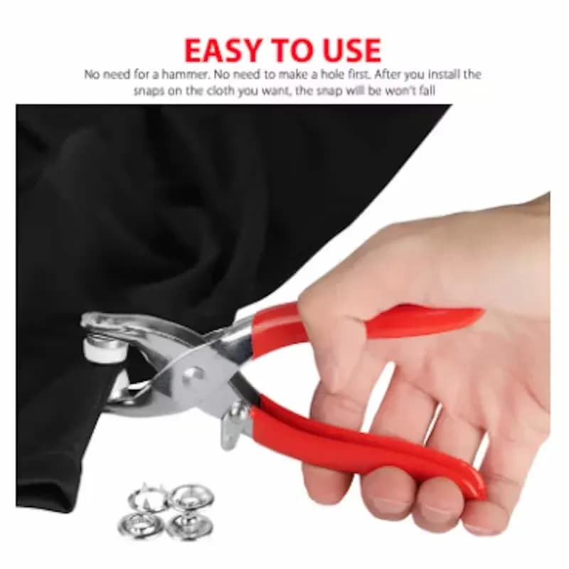 Tich Button Machine with 50 Free Buttons for Tailors & DIY Sewing