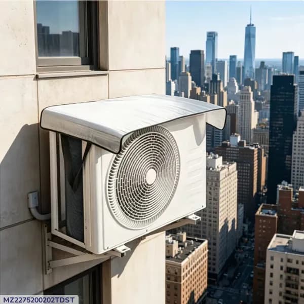 Silver Outdoor Waterproof AC Cover 37x17 Inch