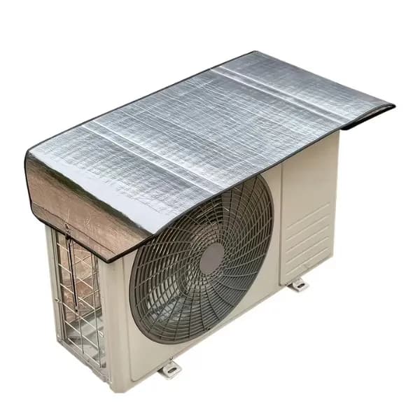 Silver Outdoor Waterproof AC Cover 37x17 Inch