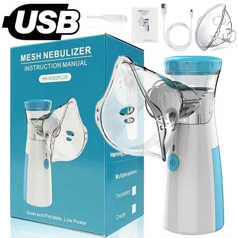 USB Mesh Nebulizer Portable White 8"