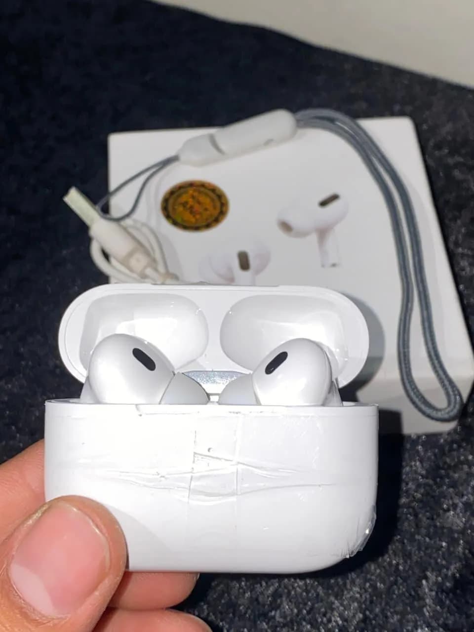 Apple AirPods Pro 2 ANC Earbuds White Black Bluetooth 5.3