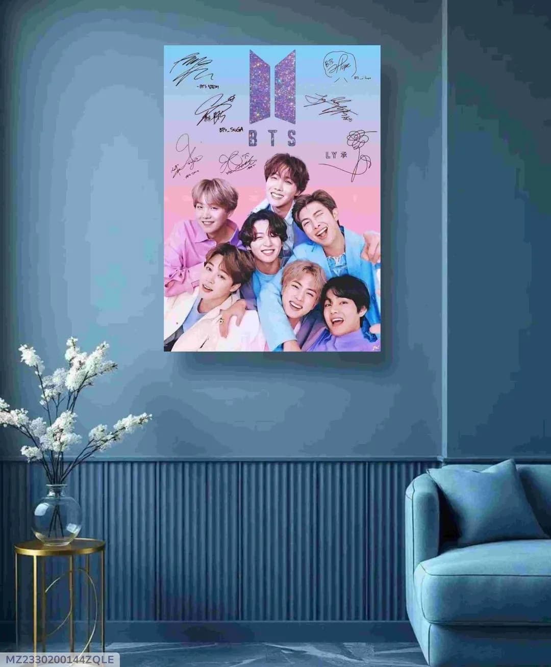 11x16 Inch BTS Photo Wall Art Tile Set