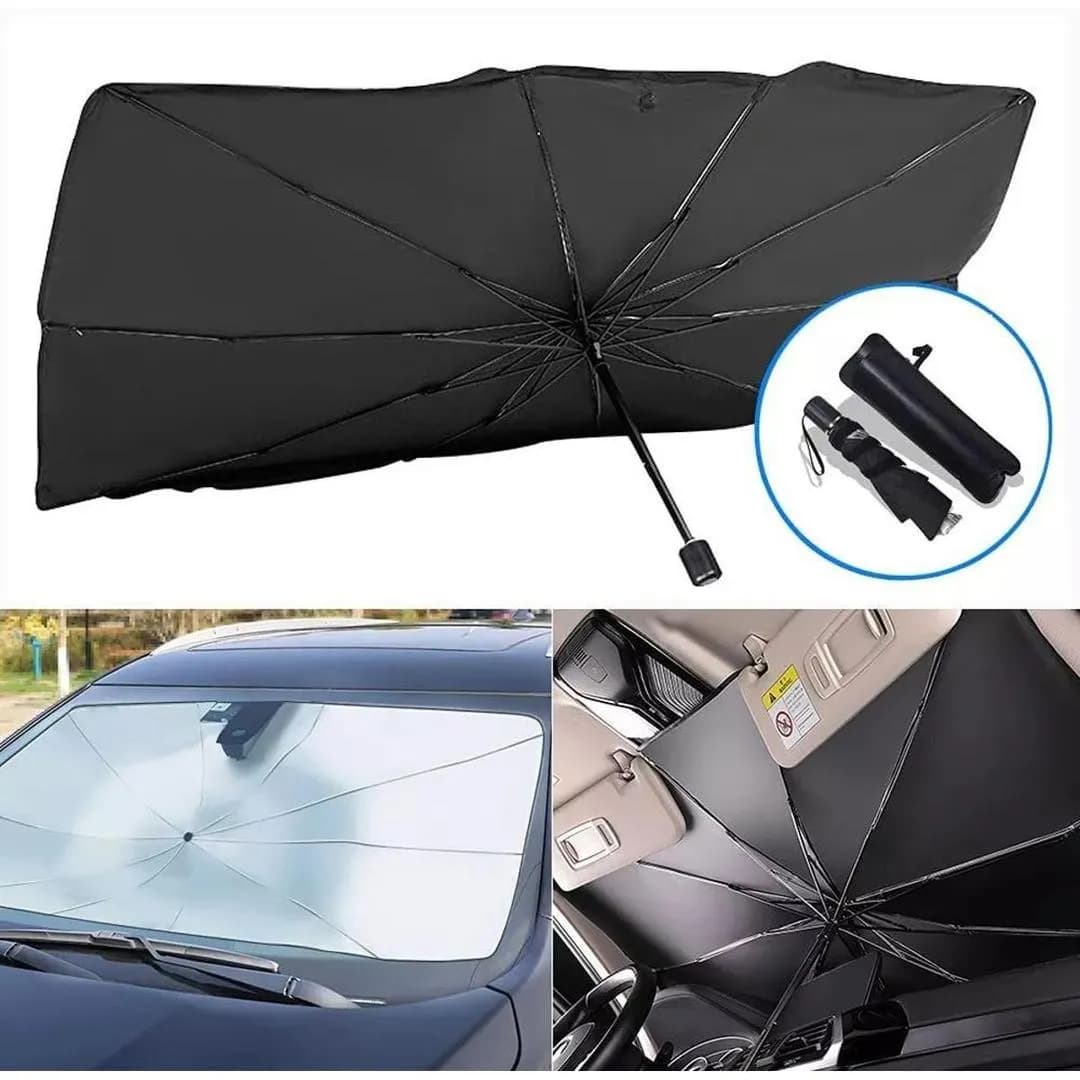 Car Umbrella Sun Shade Cover Foldable UV Reflective