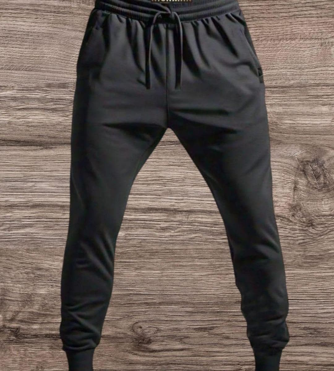 Men Dri Fit Markhor Print Track Suit Black White