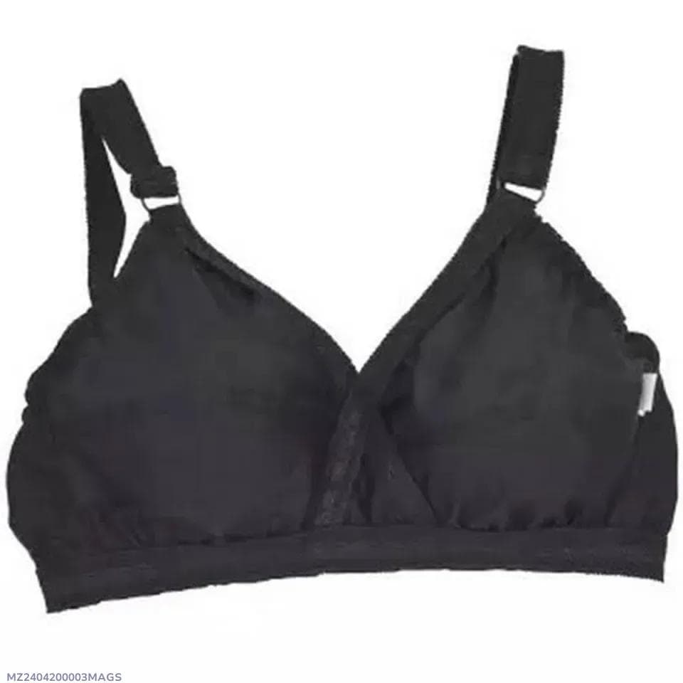 Black Cotton Lace Bikini Set for Women
