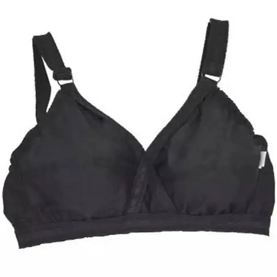 Black Cotton Lace Bikini Set for Women