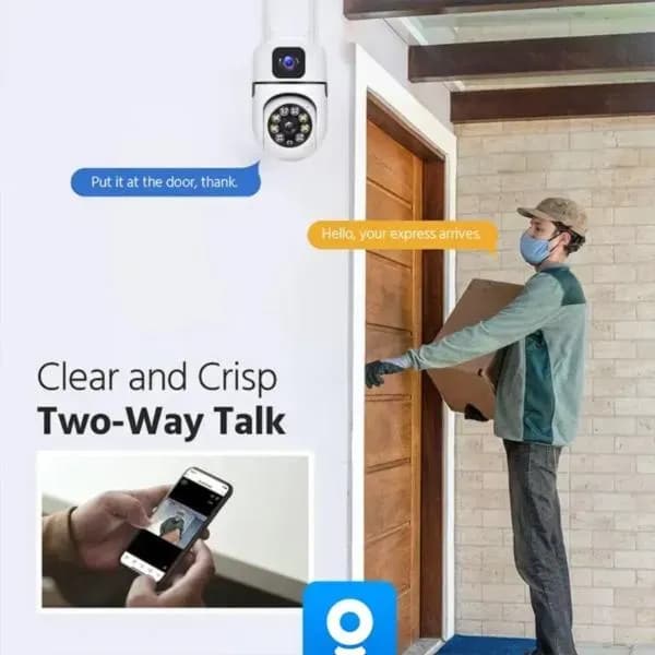 2NLF Outdoor Wi-Fi Camera 360° Night Vision White