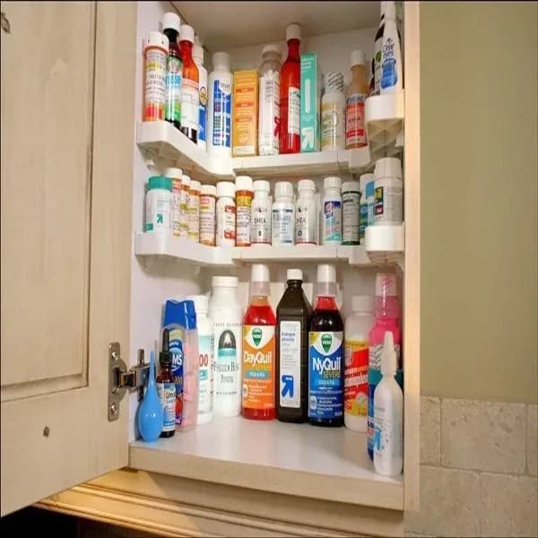White Stackable Spicy Shelf 12x12x34" ABS