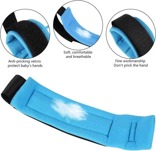 Blue Adjustable Child Safety Wristband Harness 12 Inches