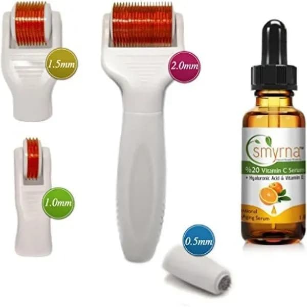 Rechargeable Eyebrow Trimmer with Red Blades White