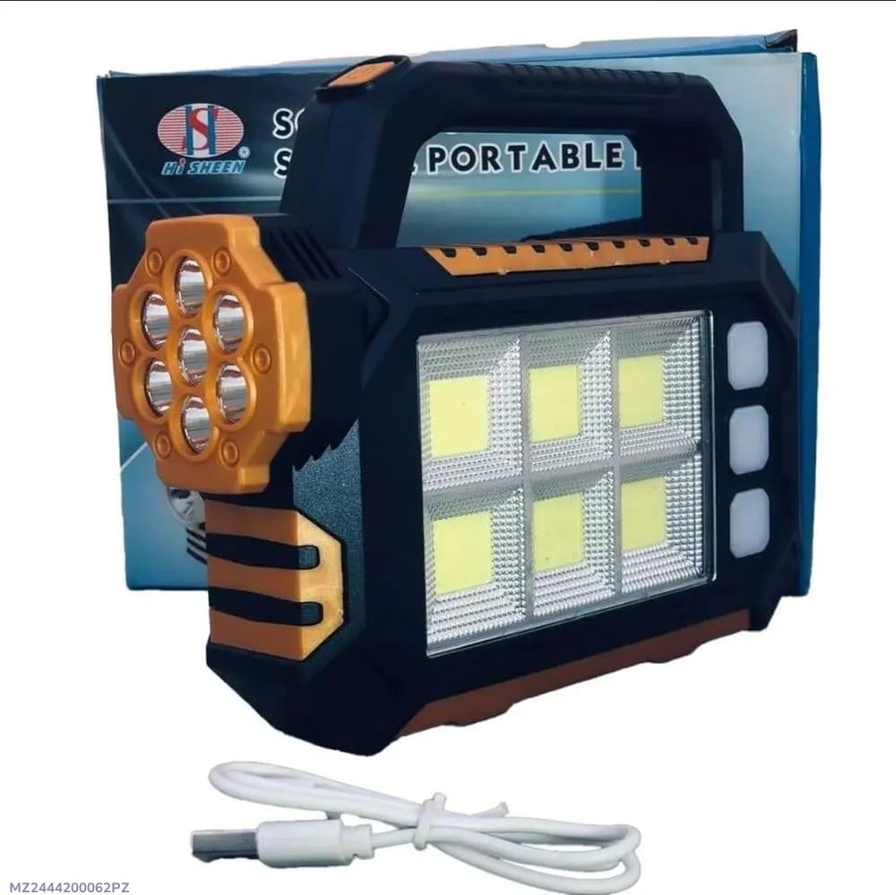 Rechargeable Portable LED Light Black 200mAh