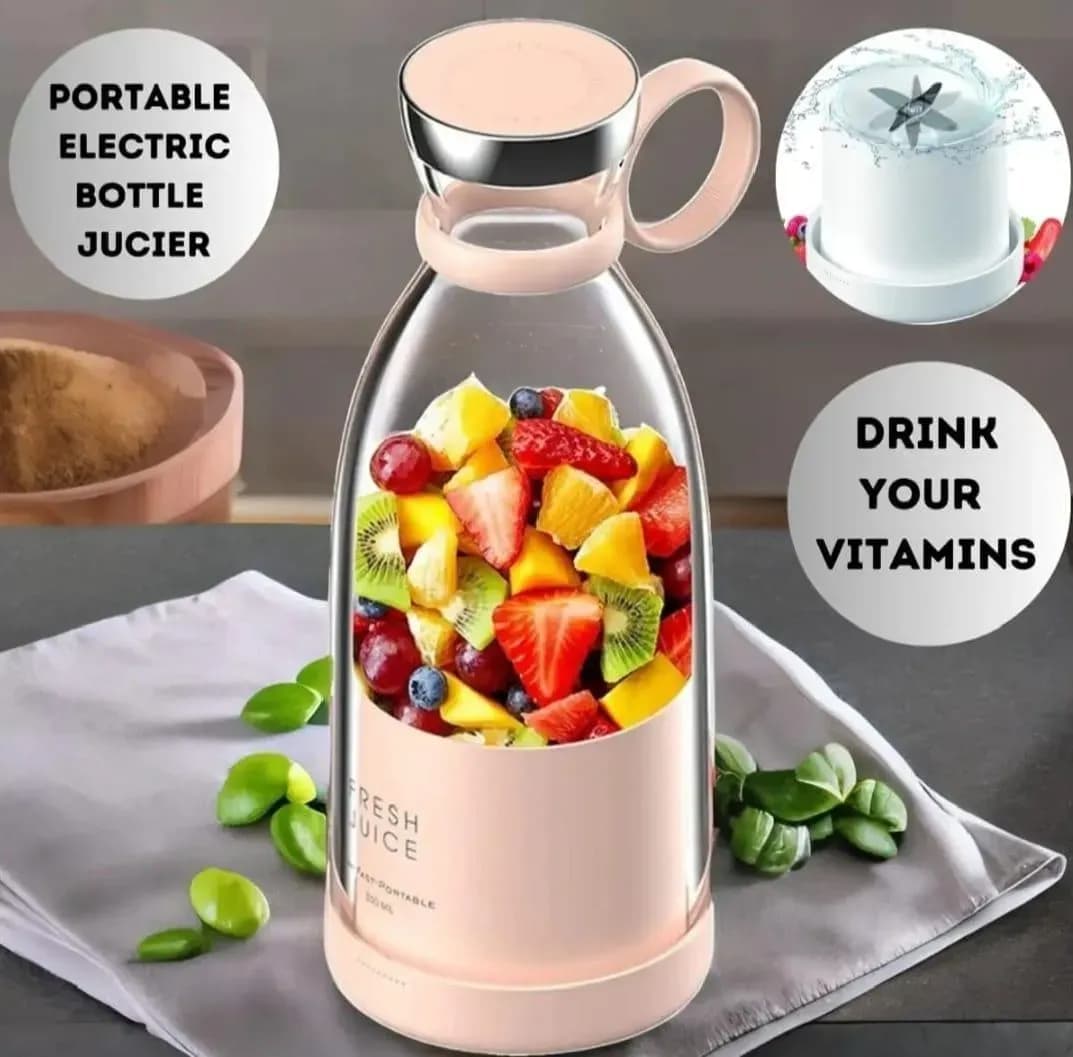 Portable Electric Bottle Juicer 420ml Multicolor