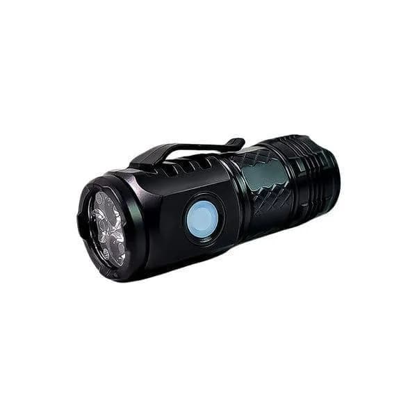 Rechargeable LED Torch Black Waterproof 2W