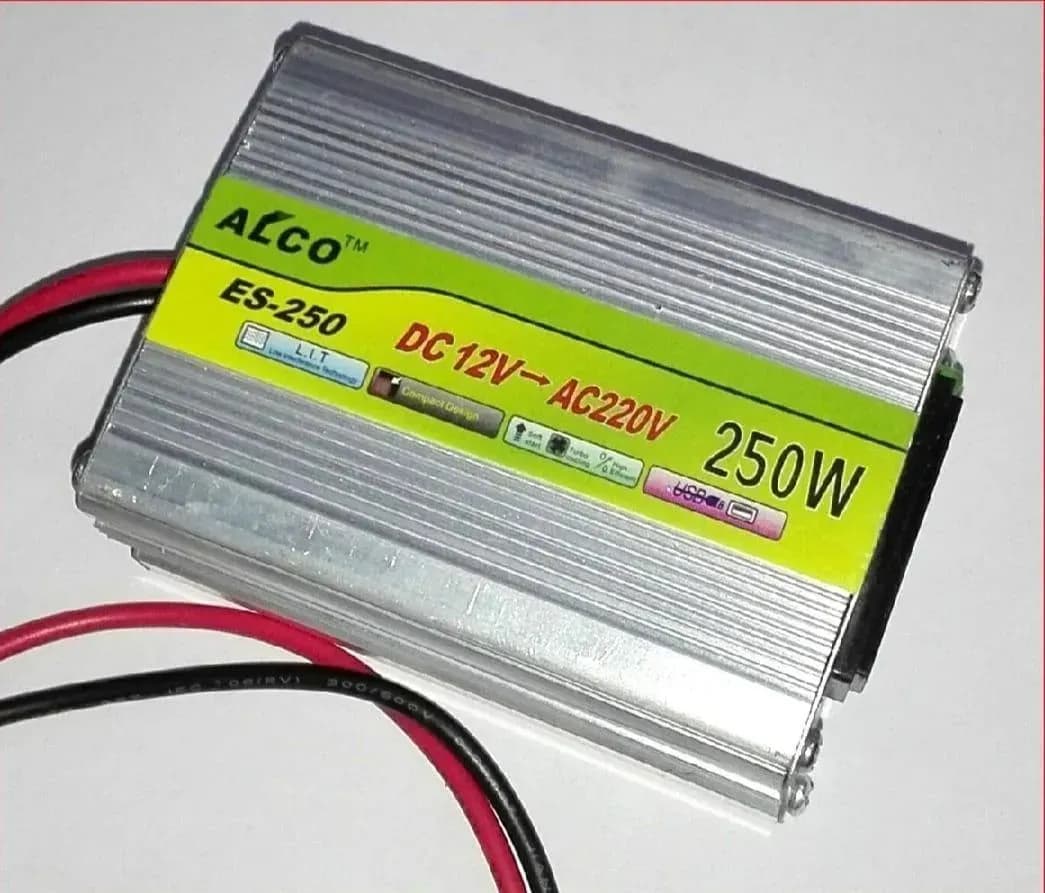3-in-1 DC-AC Inverter 200W White ABS 4x3x4"