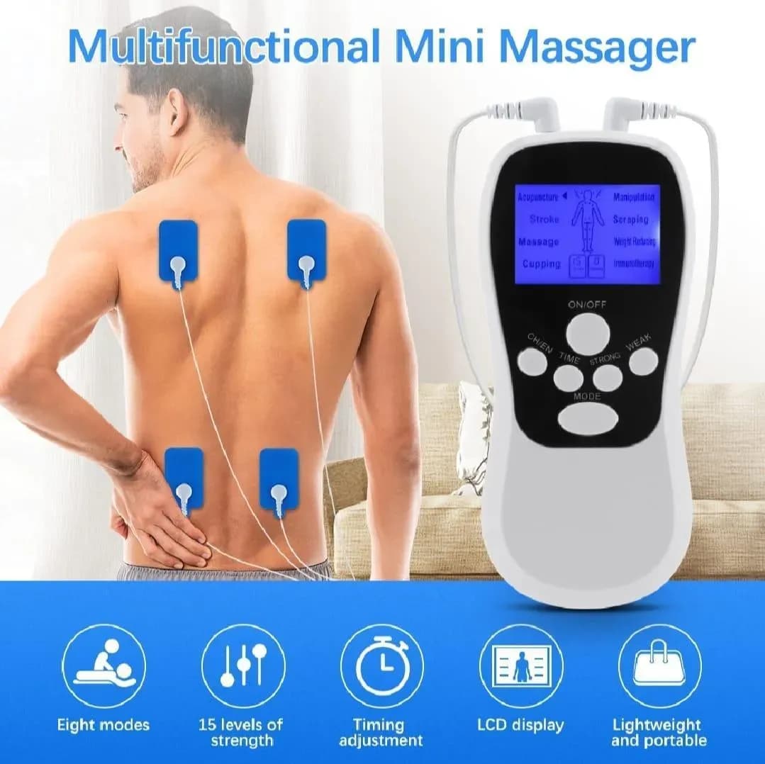 Mini Body Massager White ABS 200mAh 2W