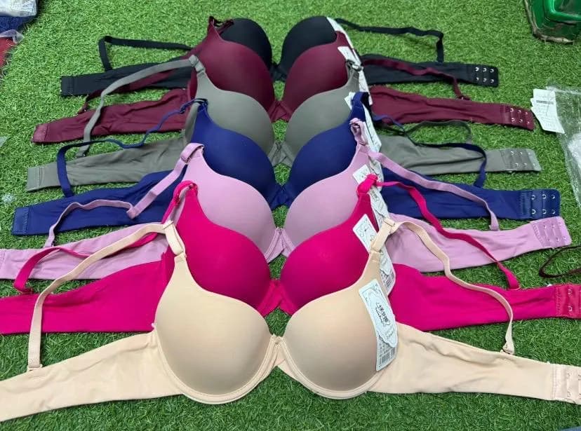 Random Colour & Designe Polyester Embroidered Padded Padded Bra