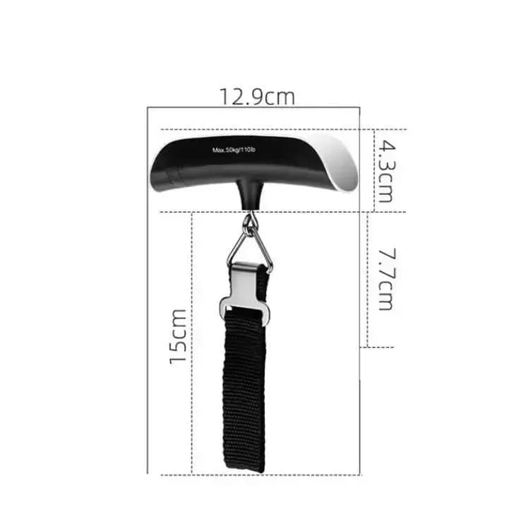 Portable Digital Luggage Scale 50kg Built-in Battery Multicolor