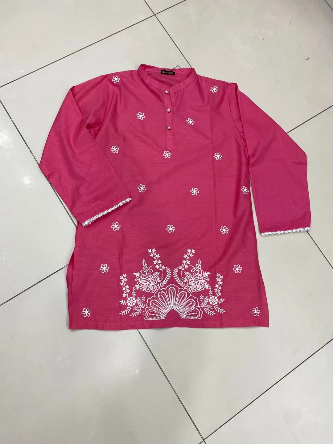 1 Pc Women's Stitched Lawn Striaght Cut Shirt