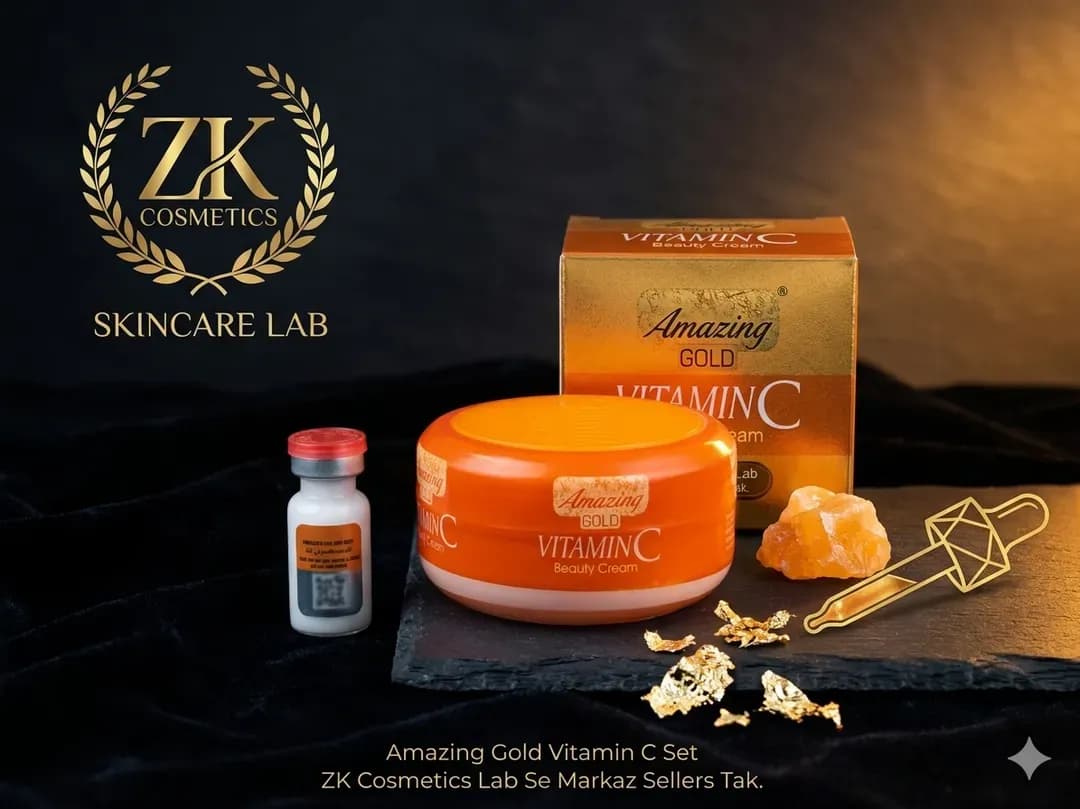 Amazing Gold Vitamin C Serum & Cream Set for Glowing Skin