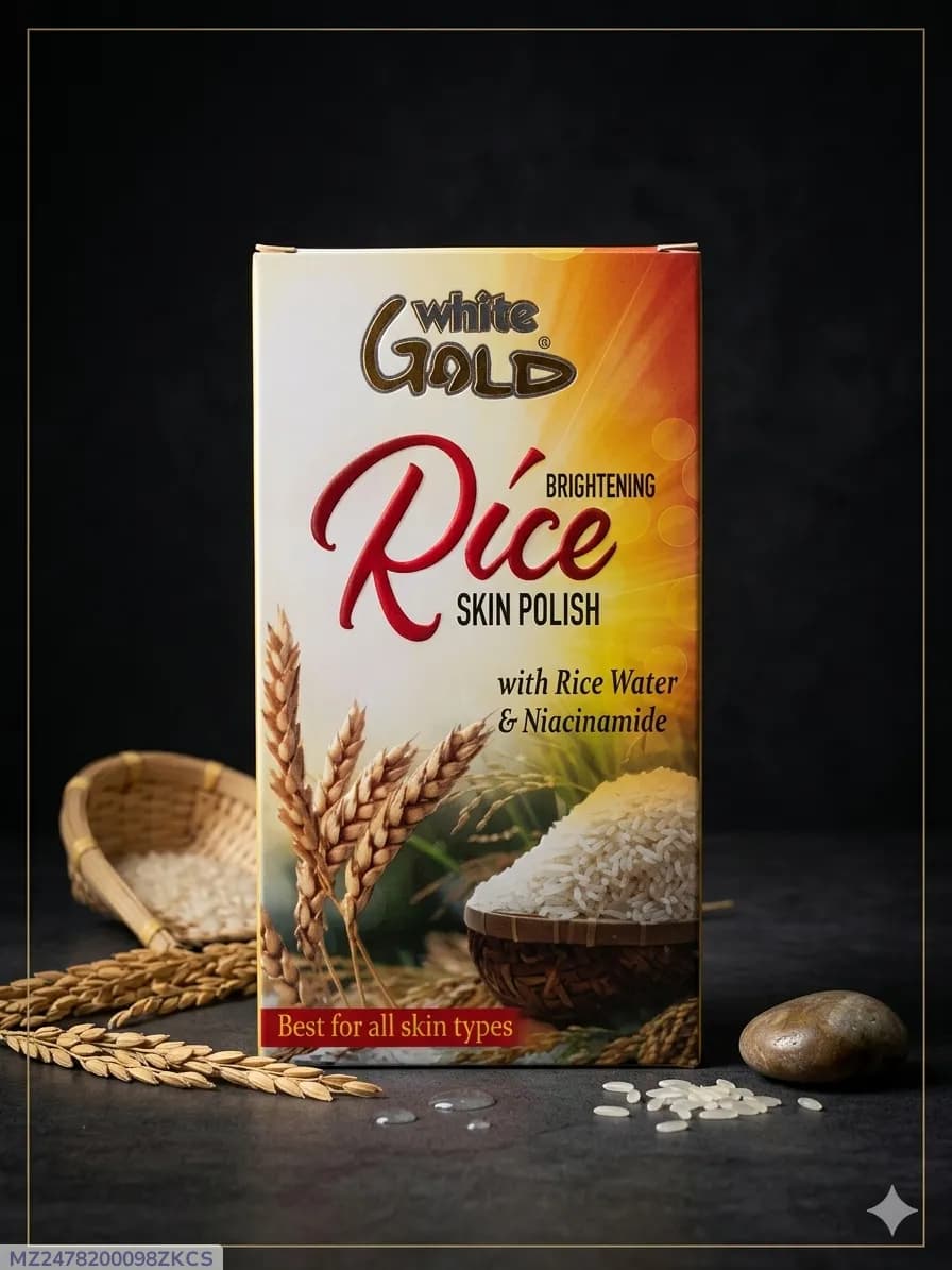 White Gold Brightening Rice Skin Polish with Rice Water & Niacinamide