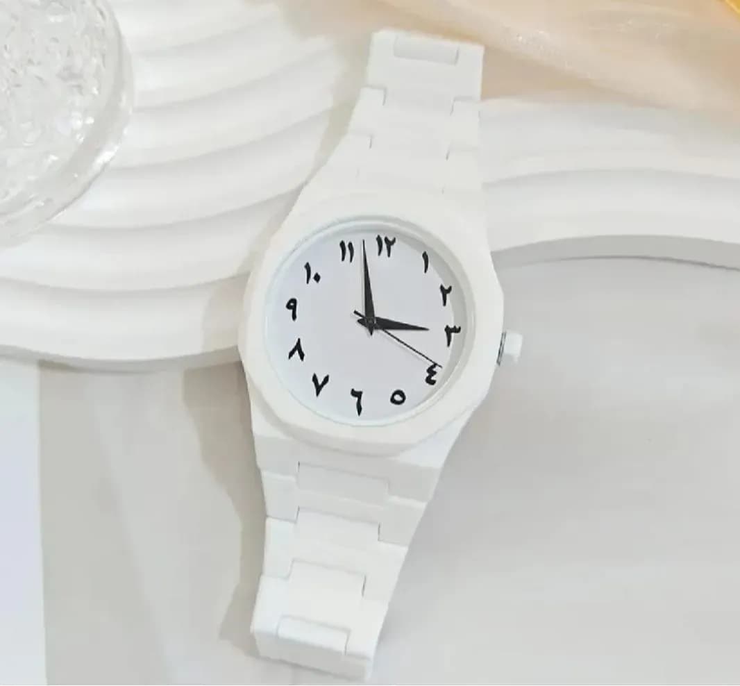 Men's White Carbon Fiber Analog Watch 33mm