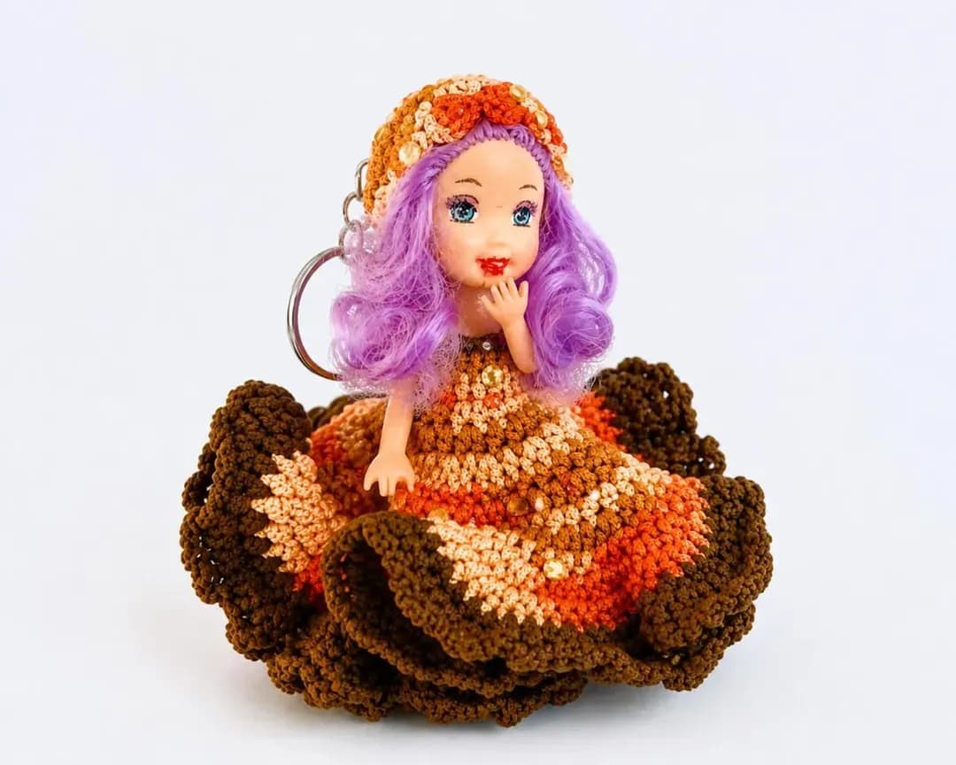 Handmade Crocheted Doll Toy for Girls 1-12 Years