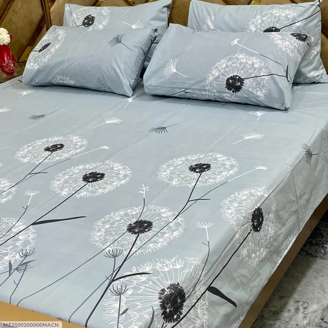 5 Pcs Cotton Printed Double Bedsheet